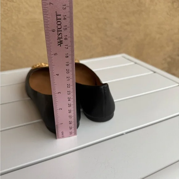 Tory Burch Benton Ballet Flats in Black Nappa Leather - Picture 6 of 16